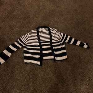 Black/White Striped overshirt